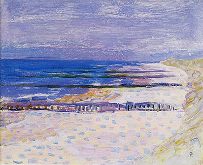 Beach with Five Piers at Domburg Piet Mondrian